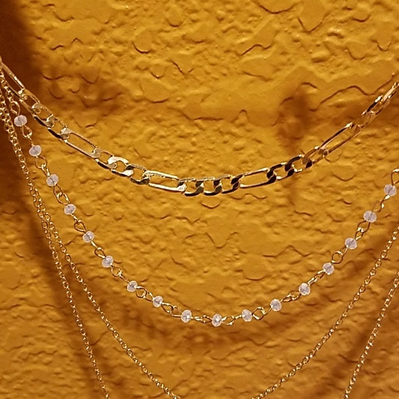 Layered Faux Horn Necklace - Picture 4 of 5